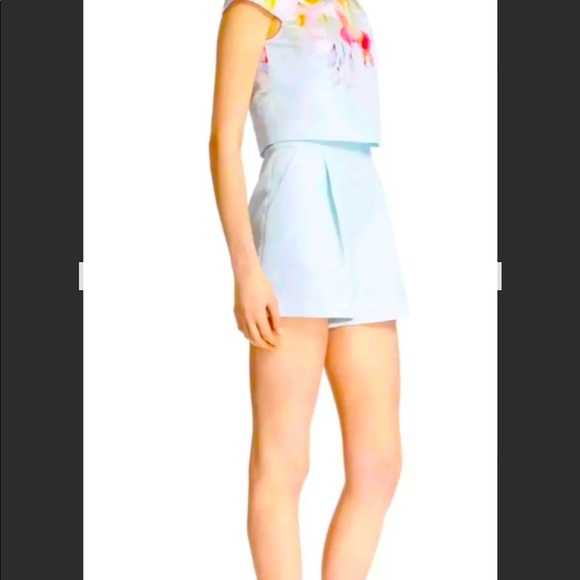 NWT Ted Baker Romper Watercolor Flower Floral Jumpsuit EARRA Jumper Size 1 (0-2)